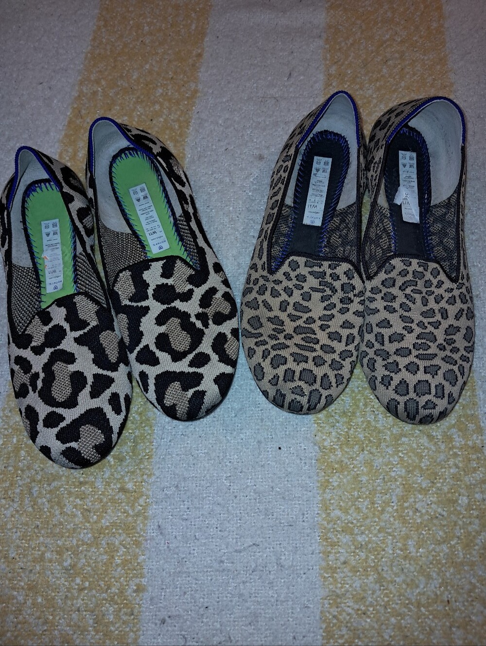 Rothy's brand set of 2 pairs of Women's size 11w slip on shoes